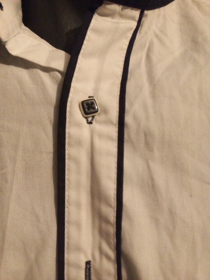 Erkek Beyaz Pamuklu Uzun Kollu Gömlek - Görsel 5