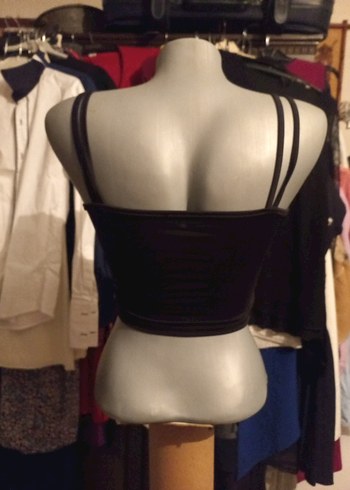 TALLY VEIJl Siyah Drapeli Gotik Mini Büstiyer - Görsel 2