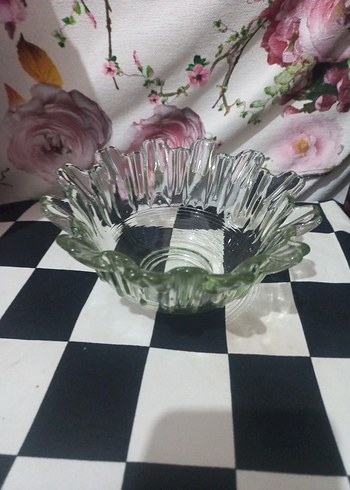 VİNTAG Şeffaf Cam Dekoratif Kase - Görsel 2