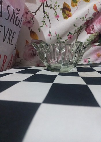 VİNTAG Şeffaf Cam Dekoratif Kase - Görsel 7