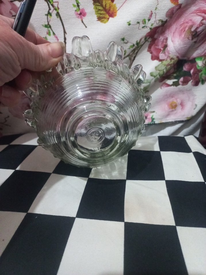 VİNTAG  Şeffaf Cam Dekoratif Kase - Görsel 4