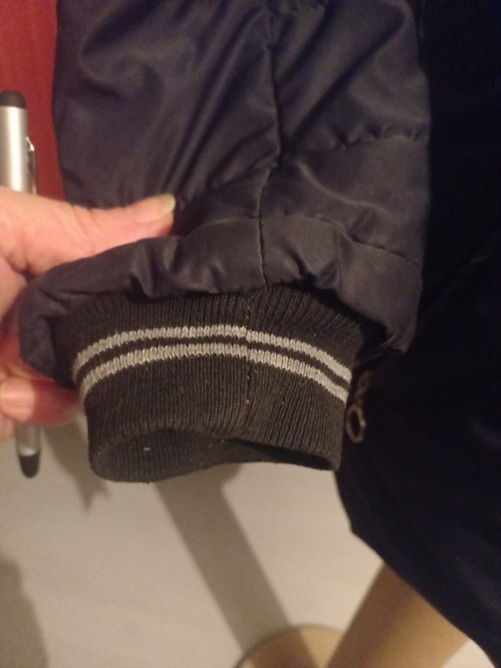 Düğmeli Siyah Kadın Ceket, Yüksek Yakalı - Görsel 4