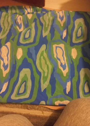 Çok Renkli Batik Desenli kumaş - Görsel 2