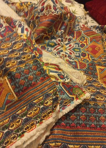 VİNTAG PAMUKLU KUMAŞ - Görsel 3