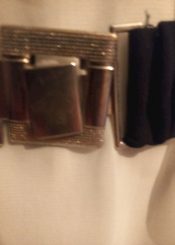 VİNTAG Kadın Siyah Elastik Kemer - Görsel 2