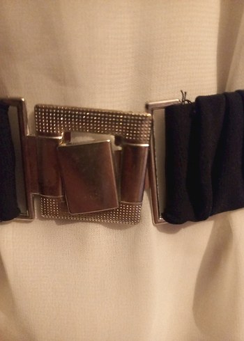 VİNTAG Kadın Siyah Elastik Kemer - Görsel 3