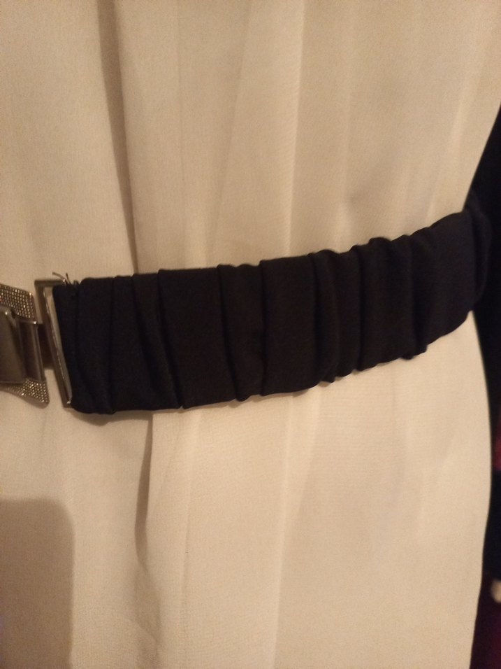 VİNTAG Kadın Siyah Elastik Kemer - Görsel 4