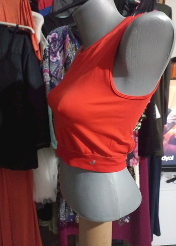 ORJİNAL JERF Kırmızı Mini Yüksek Yakalı Kadın Atlet - Görsel 7