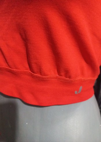 ORJİNAL JERF Kırmızı Mini Yüksek Yakalı Kadın Atlet - Görsel 3