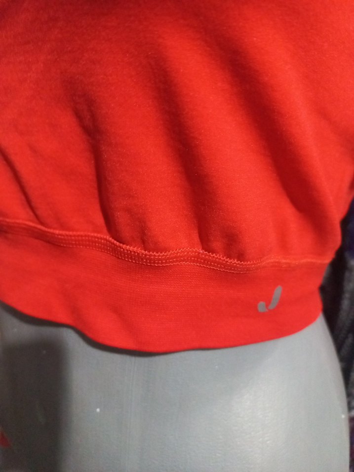 ORJİNAL JERF Kırmızı Mini Yüksek Yakalı Kadın Atlet - Görsel 3