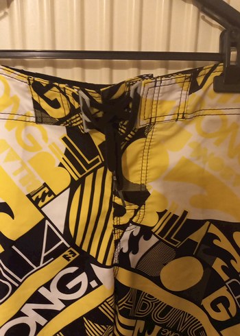 Sarı Baskılı Bol Kesim Erkek Mayo - Görsel 2