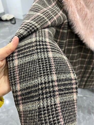 xs Beden gri Renk Kürklü mont