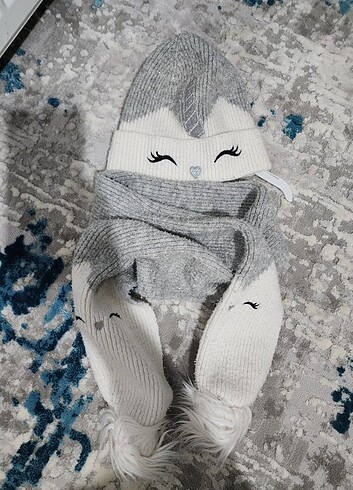 Bebek şapka atkı 