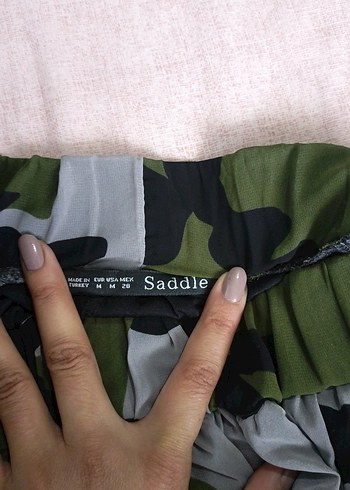 Kamuflaj Desenli Midi Etek - Görsel 4