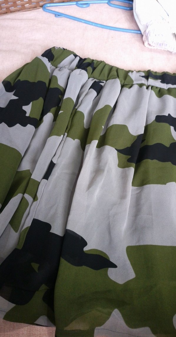 Kamuflaj Desenli Midi Etek - Görsel 2