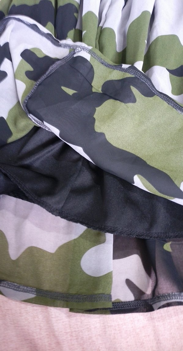 Kamuflaj Desenli Midi Etek - Görsel 3