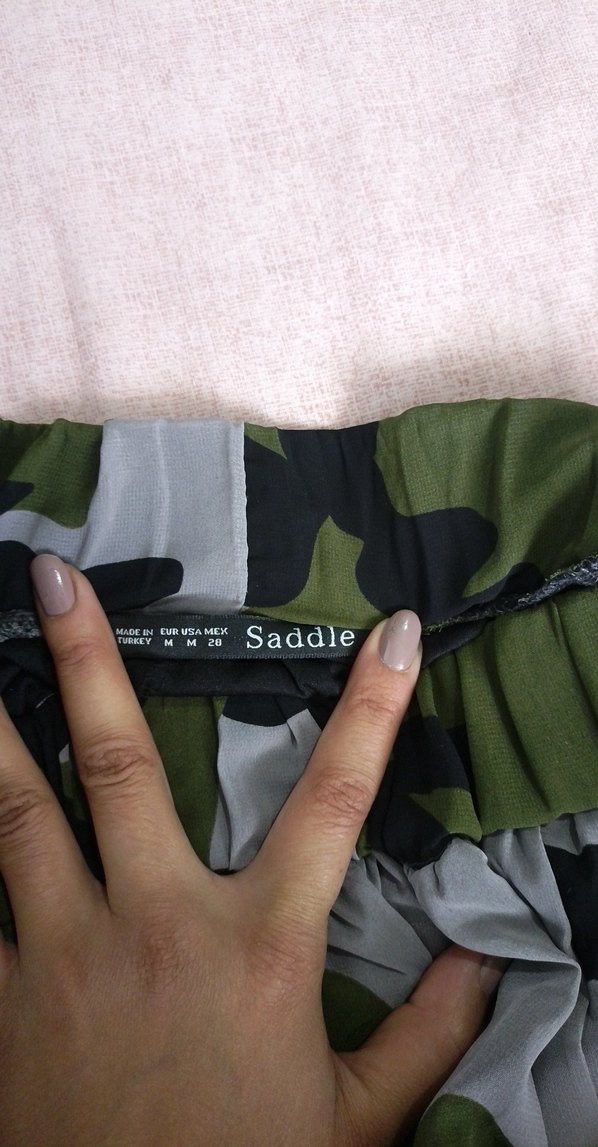 Kamuflaj Desenli Midi Etek - Görsel 4