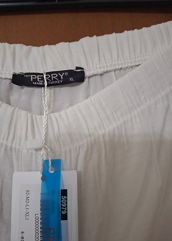 xl Beden Beyaz Rahat Kesim Keten Kadın Pantolon