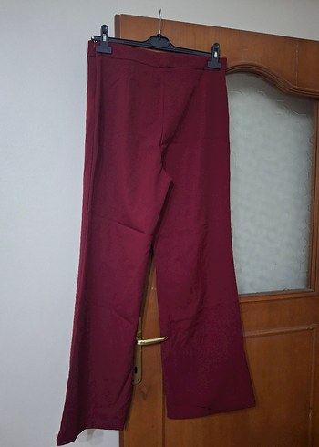 xl Beden Bordo Kadın Midi Kumaş Pantolon