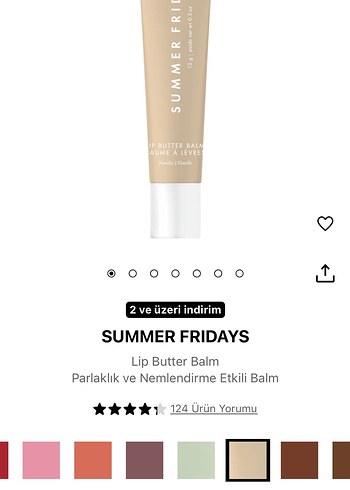 Summer Fridays Vanillia rengi Balm - Görsel 5