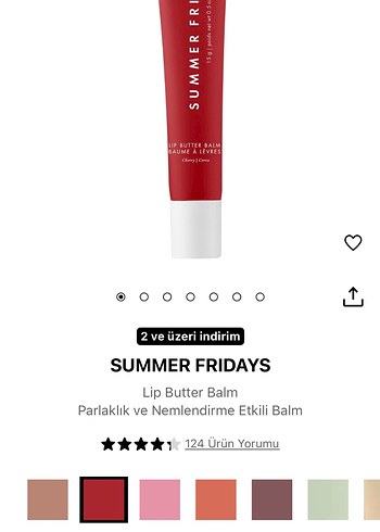 Summer Fridays Cherry Rengi  Balm - Görsel 5