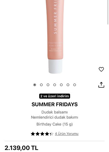 Summer Fridays Birtbday Cake rengi Balm - Görsel 6