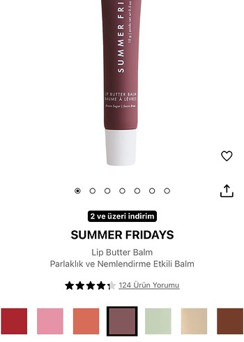 Summer Fridays Brown Sugar rengi Balmı - Görsel 5