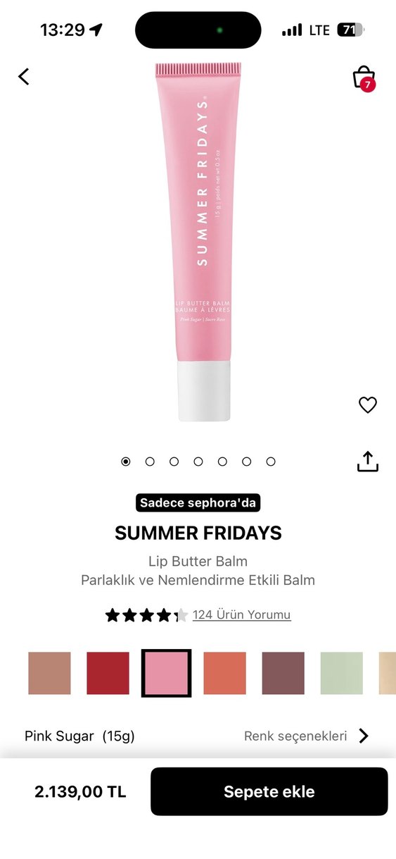 Summer Frıdays Pink Sugar rengi Balm - Görsel 5