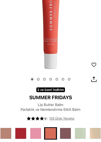 Summer Fridays Poppy Rengi Balm - Görsel 6