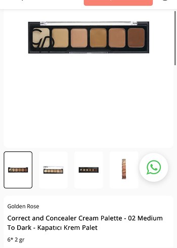 Golden Rose Correct and Concealer Cream Palette - Görsel 6