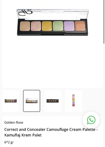 Golden Rose Correct and Concealer Cream Palette - Görsel 5