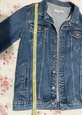 Düğmeli Kadın Mavi Kot Ceket - Görsel 6