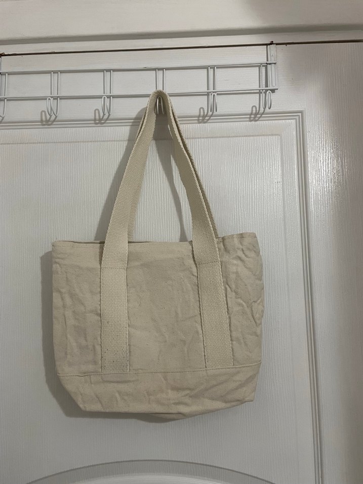 Bej Keten Kadın Omuz Çantası - Görsel 2