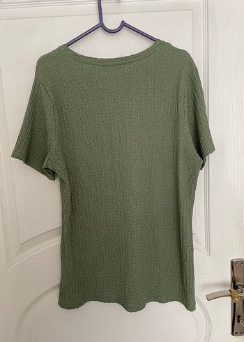 Yeşil Kısa Kollu Salaş Tişört - Görsel 2