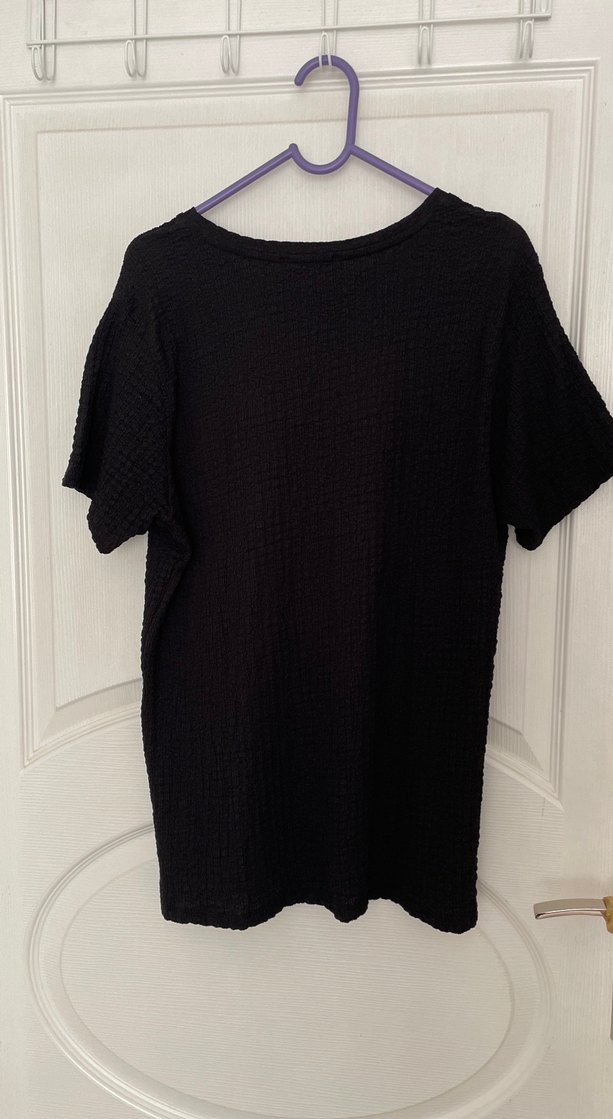 Siyah Kadın Tişört - Görsel 4