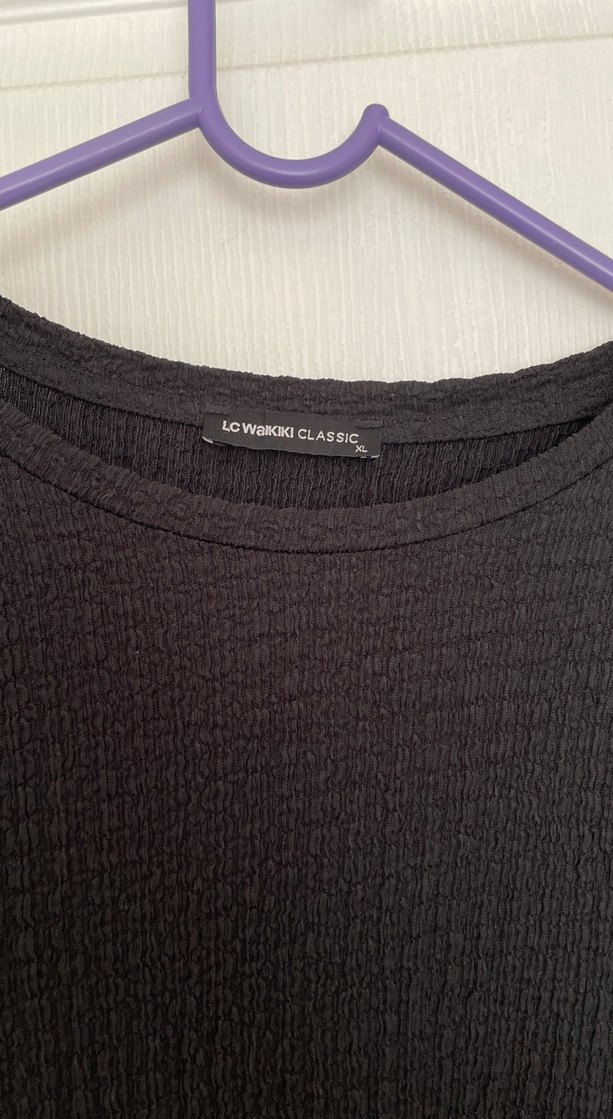 Siyah Kadın Tişört - Görsel 2