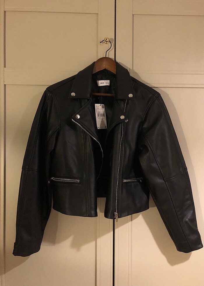 Mango deri ceket - Görsel 2