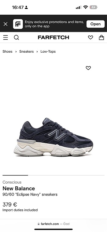 New balance 90/60 eclipse navy