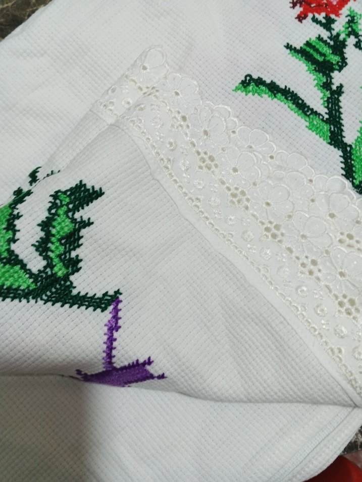 el işlemesi etemin kumaş dantel örgüsü - Görsel 2