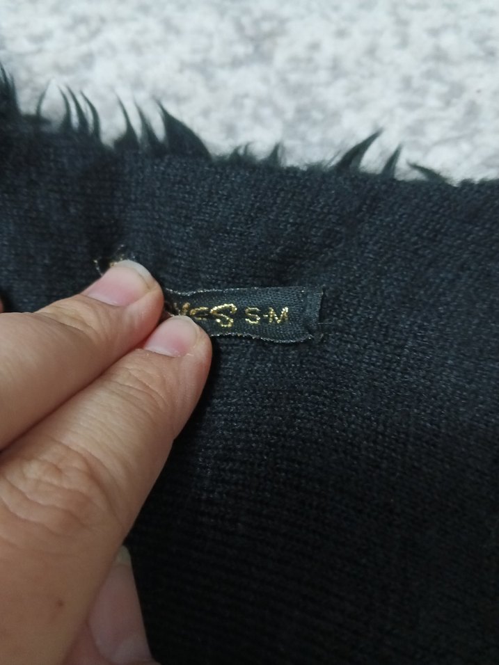 Siyah Nakışlı Uzun Kadın Kürk Mont yelek - Görsel 2