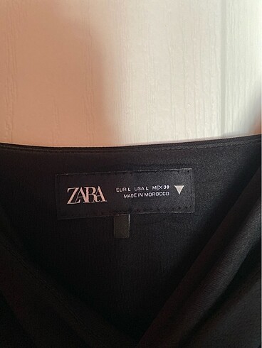 l Beden Zara Kısa Drape Elbise