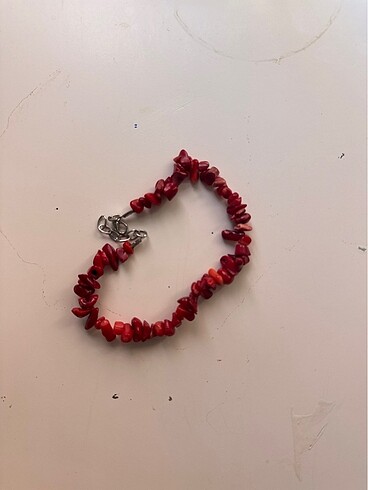 Doğal taş bileklik/Red jade