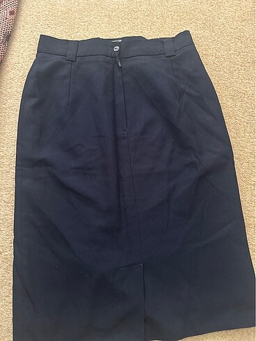 40 Beden Midi boy lacivert vintage etek