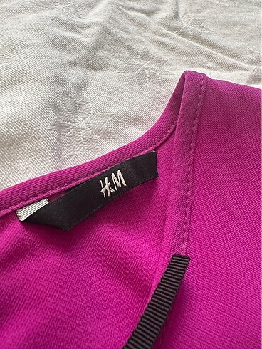 xs Beden H&M Fuşya renk kısa elbise
