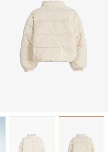 m Beden ten rengi Renk Pull and bear şişme mont bej