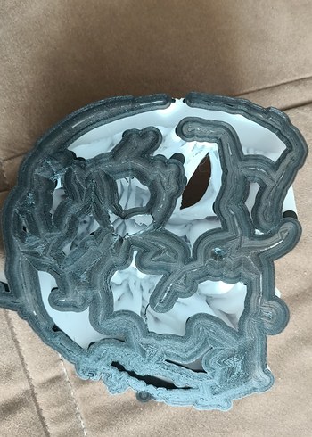 cadılar Bayramı Beyaz Dekoratif Yarım Yüz Maskesi - Görsel 6