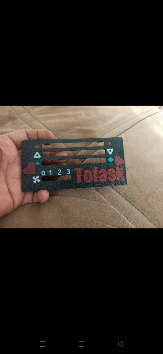 tofaş kalörüfer kumanda paneli sıfır tofaşk yeni baskı sıfır - Görsel 5