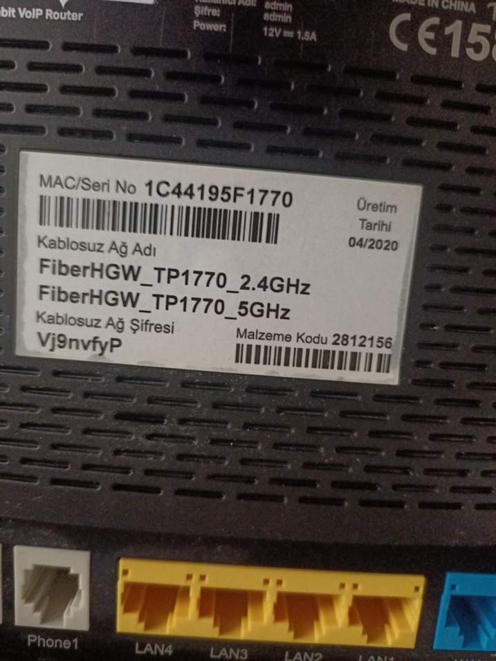 Türk Telekom tp link AC1200 archer C5v Fiber modem 5ghz - Görsel 3