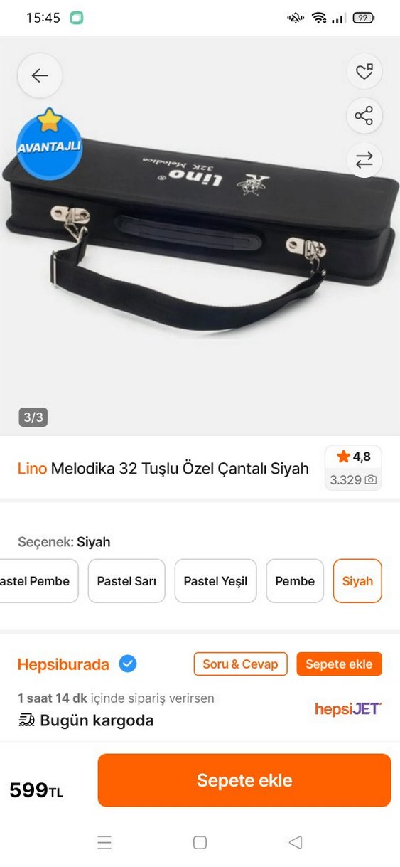 Lino 32 Tuşlu Melodika Beyaz - Görsel 3