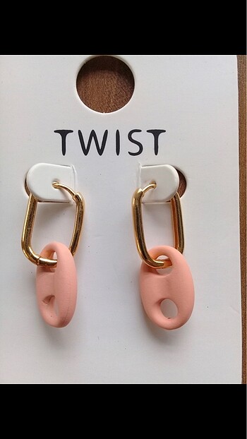 Twist Somon Renk Küpe